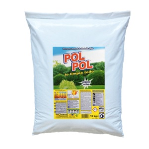 DETERGENTE LAVANDERIA POL POL 5 ESTRELLAS.  Detergente atomizado normal saco de 20 kg.      